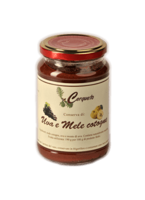 Conserva di uva e mele cotogne