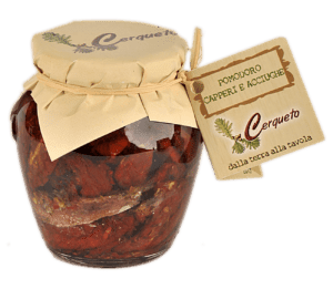 Pomodori, capperi e acciughe