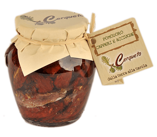 Pomodori, capperi e acciughe