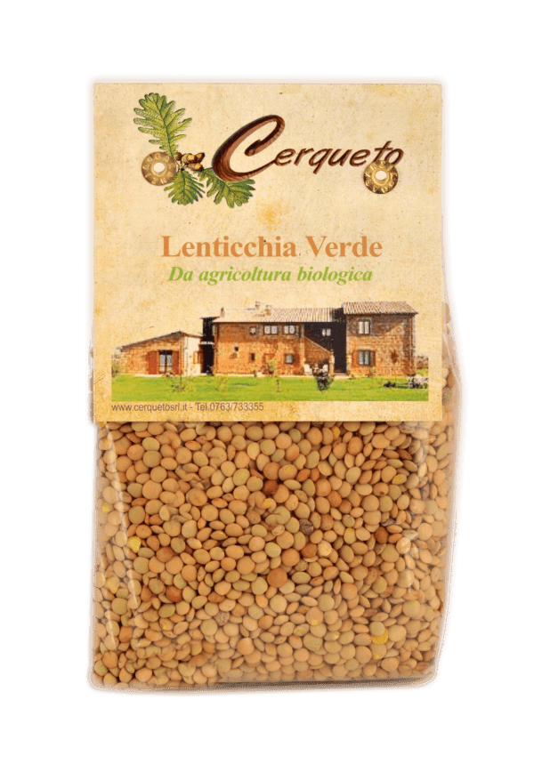Lenticchia verde biologica
