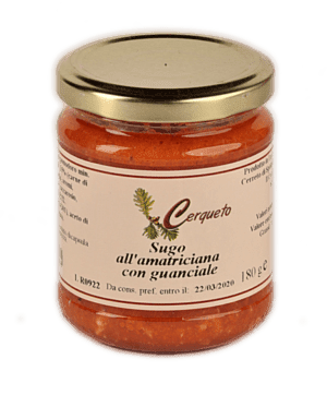 Sugo all'amatriciana con guanciale